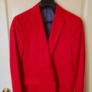 Red J. Ferrar Blazer. Dinner jacket. Cocktail jack